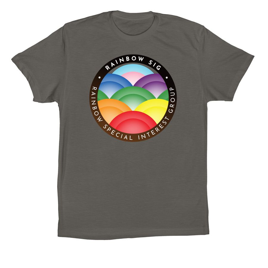 Rainbow SIG Swag Fundraiser, a Asphalt Premium Cotton Tee