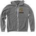 Oregon Hillel, a Deep Heather Zip Up Hoodie