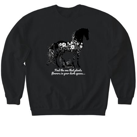 COMMITMENT MATTERS, a Black Softstyle Crewneck Sweatshirt
