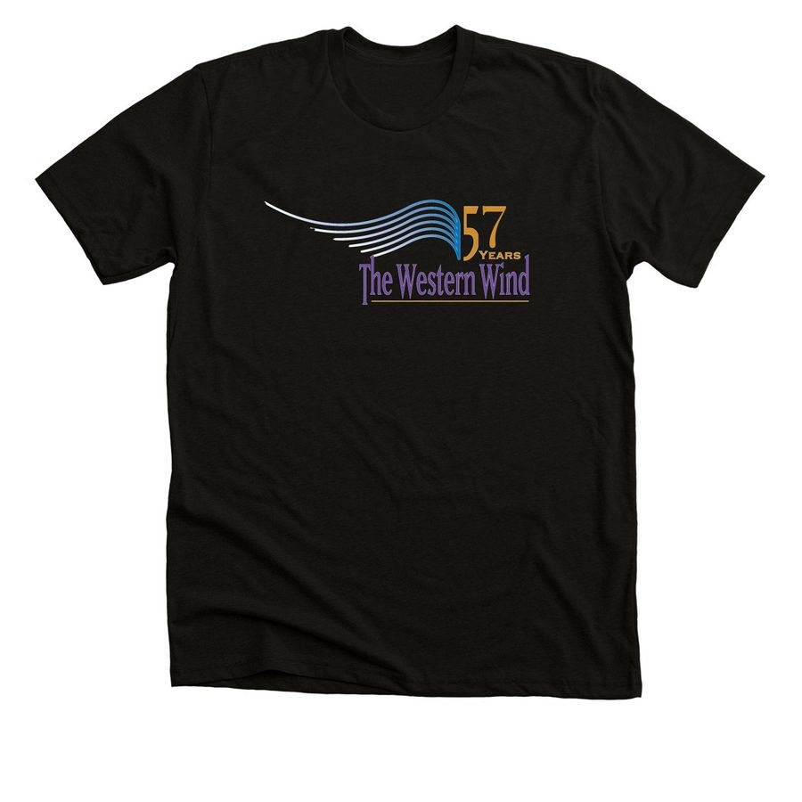 Western Wind T-Shirt 57, a Black Heather Premium Unisex Tee