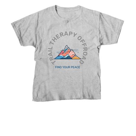 Trail Therapy Peace Found, a Sport Grey Youth Unisex Tee