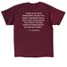 House Augustine, a Maroon Classic Unisex Tee (back-view)