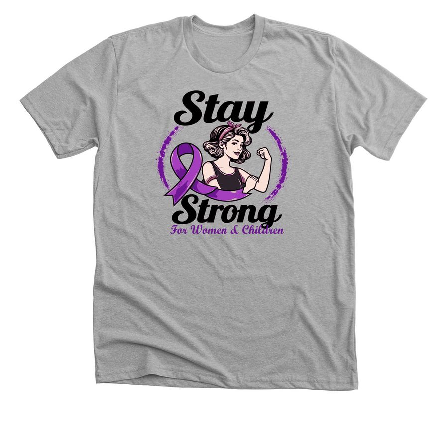 Stay Strong, a Athletic Heather Premium Unisex Tee
