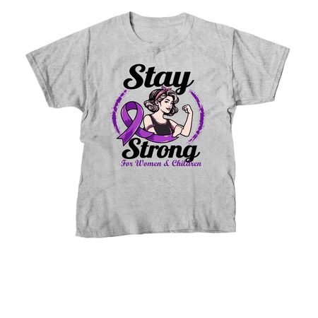 Stay Strong, a Sport Grey Youth Unisex Tee