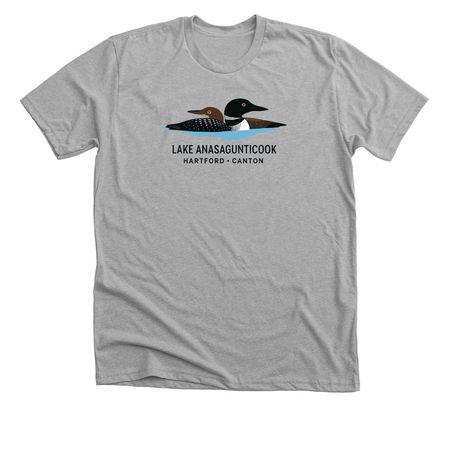 Mother and Child Loon, a Athletic Heather Premium Unisex Tee