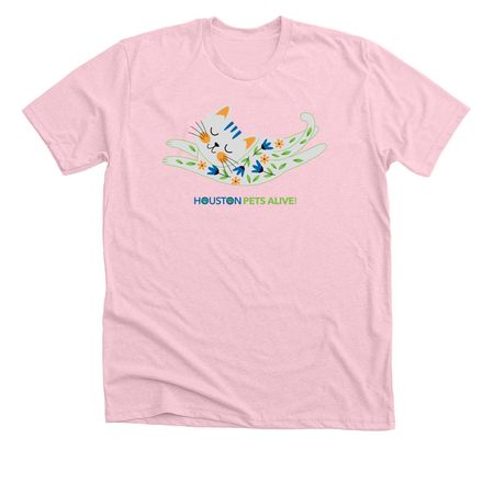 Petal Paws, a Heather Pink Premium Unisex Tee