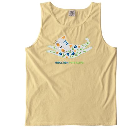 Petal Paws, a Butter Comfort Colors Tank Top