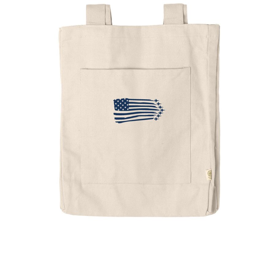 US Jet Flag Tote, a Natural Reclaimist Everywhere Tote Bag