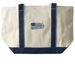 US Jet Flag Tote, a Natural/Navy