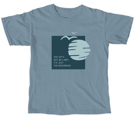 Sky's Not My Limit, a Ice Blue Comfort Colors Unisex Tee