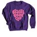 Besties Book Club (pink logo), a Purple Crewneck Sweatshirt
