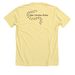 Walking for my Neighbor, a Heather Yellow Gold Premium Unisex Tee (back-view)