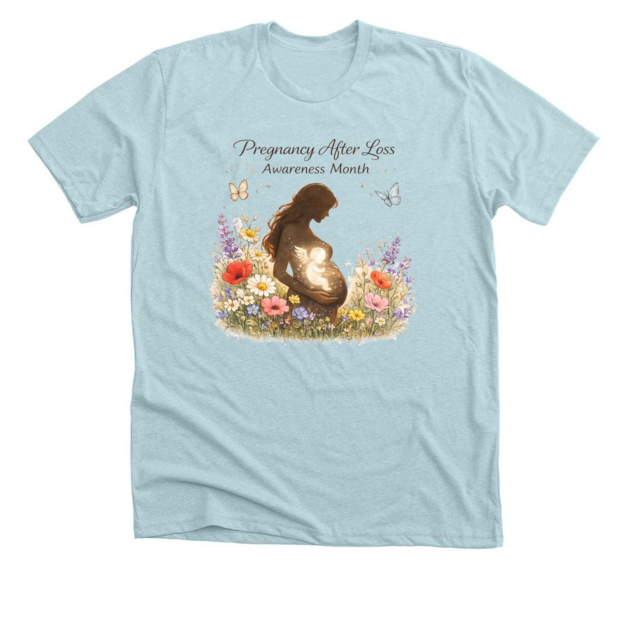Pregnancy after Loss, a Heather Ice Blue Premium Unisex Tee