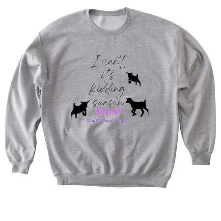 Kidding&nbsp;, a Sport Grey Softstyle Crewneck Sweatshirt