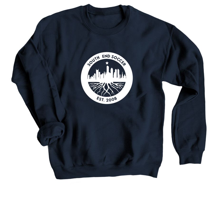 Power Play-White&nbsp;, a Navy Crewneck Sweatshirt