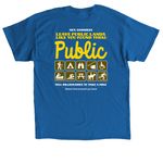 Keep Public Lands Public, a Royal Classic Unisex Tee (back-view)
