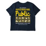 Keep Public Lands Public, a French Navy Stanley/Stella Women?s Stella Muser Tee (back-view)