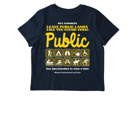 Keep Public Lands Public, a French Navy Stanley/Stella Women?s Stella Muser Tee