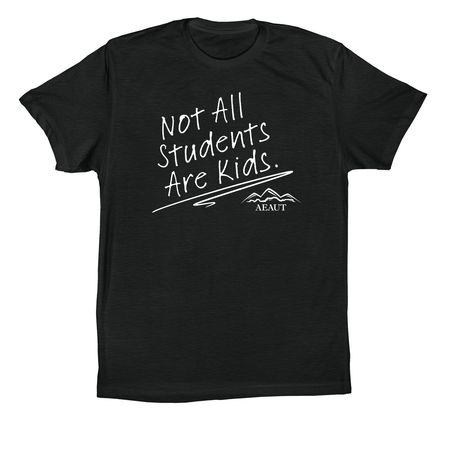 Not All Students, a Vintage Black Premium Cotton Tee