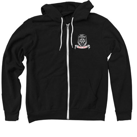 Battle Awoo Hoodie, a Black Zip Up Hoodie