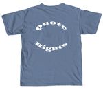Every word has weight, a Blue Jean Comfort Colors Unisex Tee (back-view)