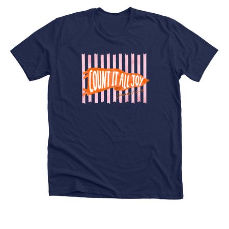 Count It All Joy, a Solid Navy Blend Premium Unisex Tee