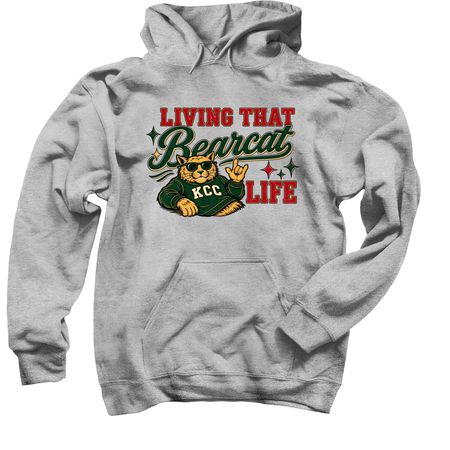 Living That Bearcat Life, a Sport Grey Pullover Hoodie