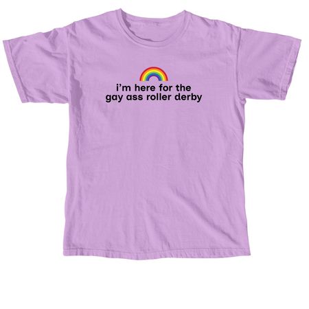 Roller Derby!, a Neon Violet Comfort Colors Unisex Tee
