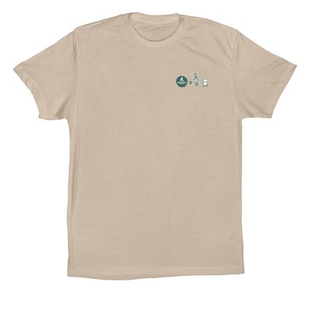 50HERTZ x BSC, a Tan Premium Cotton Tee