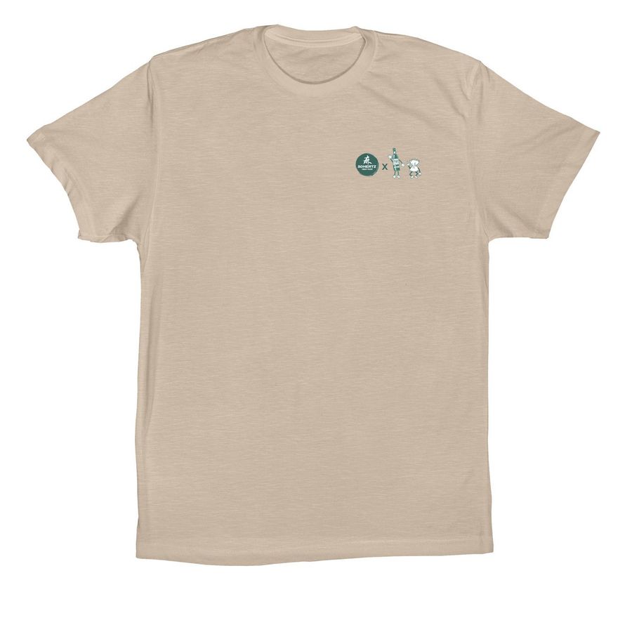50HERTZ x BSC, a Tan Premium Cotton Tee
