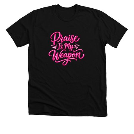 Praise is my weapon&nbsp;, a Solid Black Blend Premium Unisex Tee
