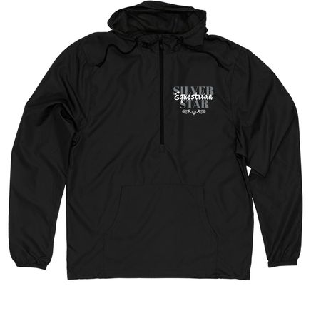 SSE Windbreaker, a Black Quarter-Zip Windbreaker