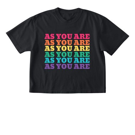 As you are?always&nbsp;, a Black Comfort Colors Boxy Tee