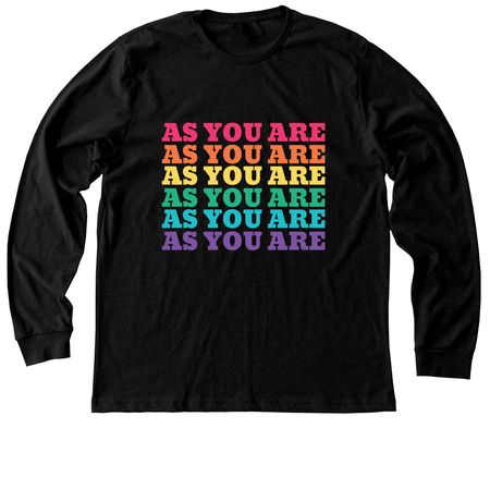 As you are?always&nbsp;, a Black Heather Premium Long Sleeve Tee