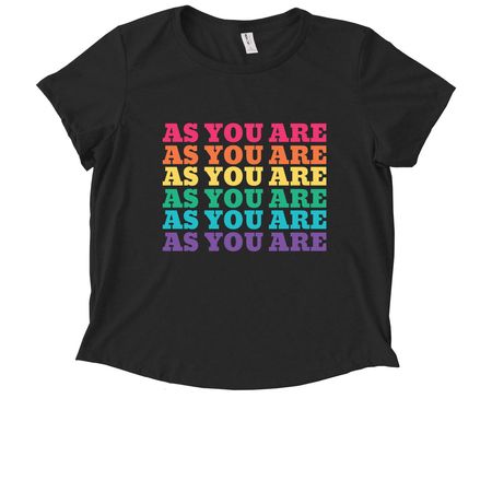 As you are?always&nbsp;, a Deep Black Allmade Eco Triblend Women?s Scoop Neck Tee