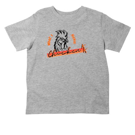 Toddler What's Kickin Chicken, a Heather Toddler Tee