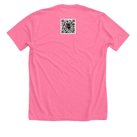 Prometheus Report, a Neon Pink Premium Unisex Tee (back-view)