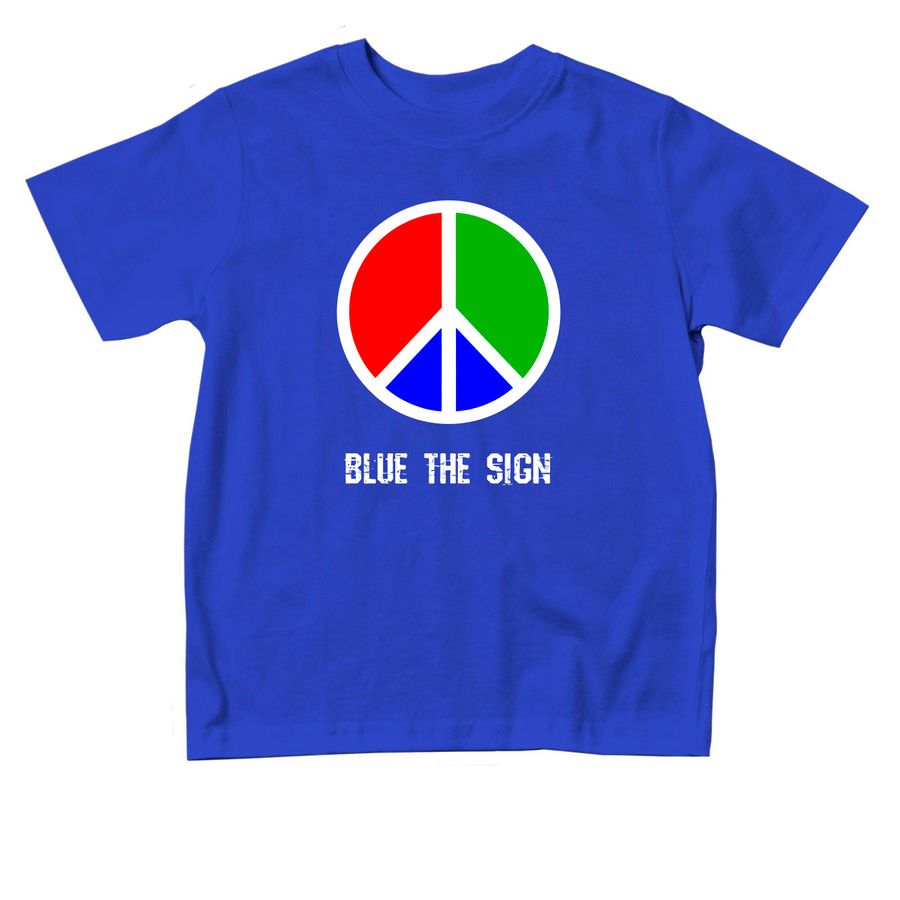Blue the Sign Toddler, a Royal Blue Toddler Tee