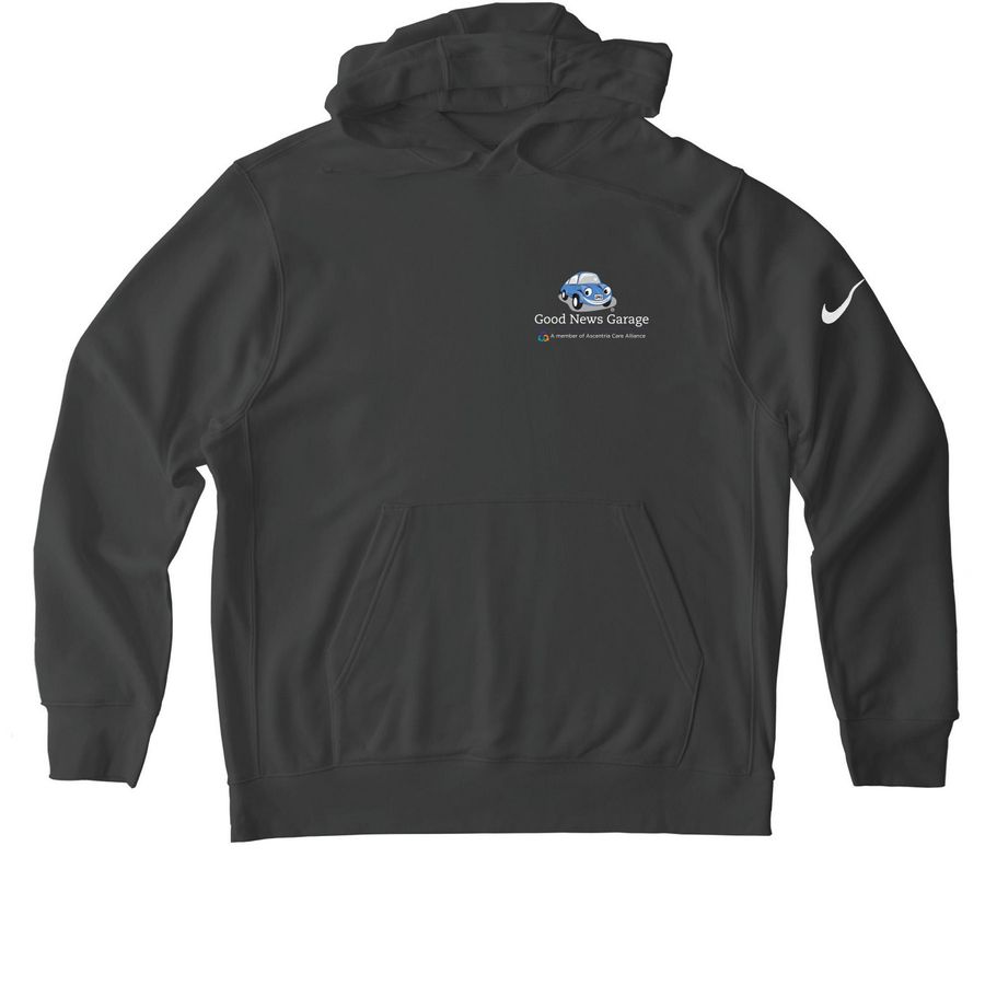 GNG Activewear, a Anthracite Nike Club Fleece Pullover Hoodie