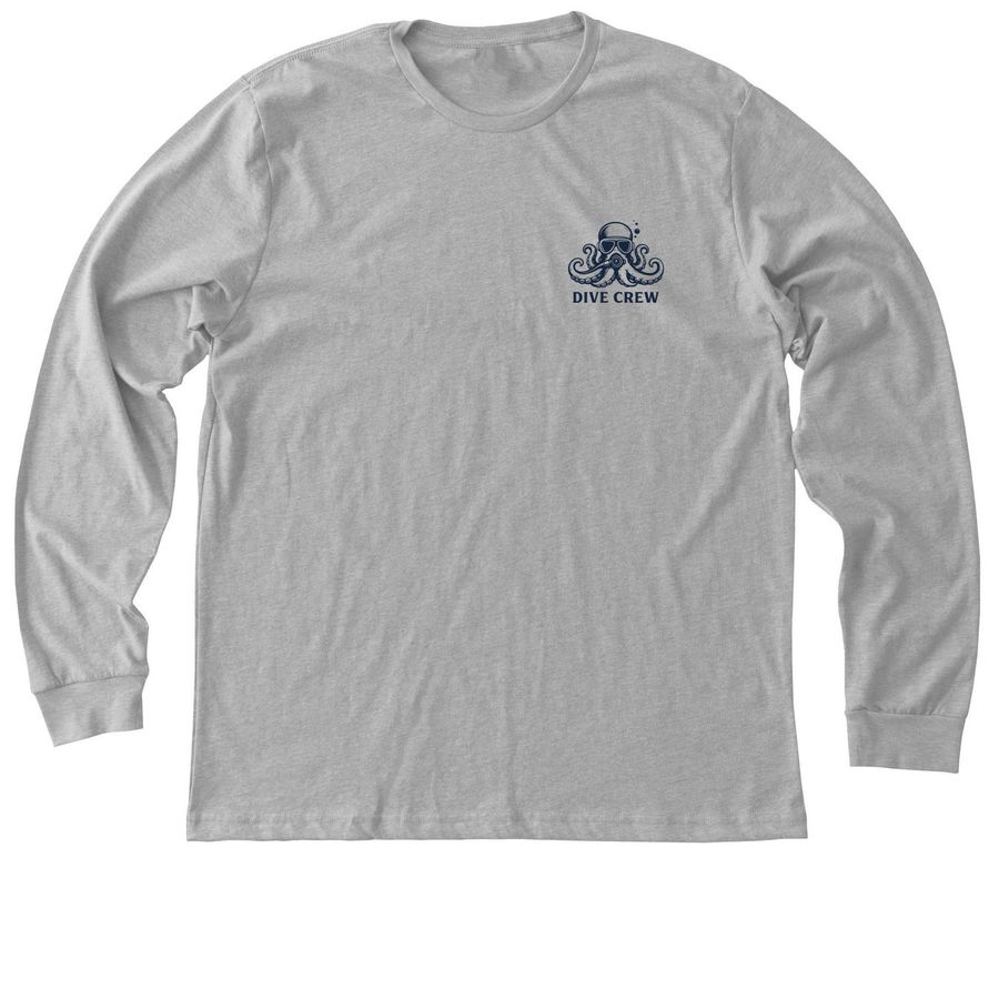 Long Sleeve Unisex, Blue Logo, a Athletic Heather Premium Long Sleeve Tee