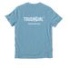 HER Foundation Tough Girl Tee, a Arctic Blue Allmade Organic Cotton Unisex Tee (back-view)