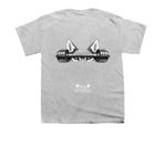 Typhoon Cancer fundraiser, a Sport Grey Youth Unisex Tee (back-view)