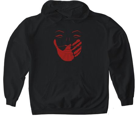 Handprint by Dustin Newman, a Black Gildan Softstyle Pullover Hoodie