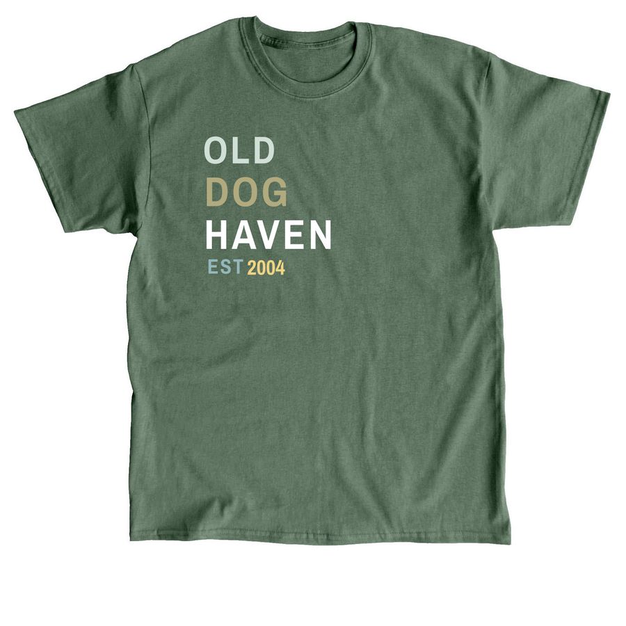 BOLD Old Dog Haven, a Military Green Classic Unisex Tee