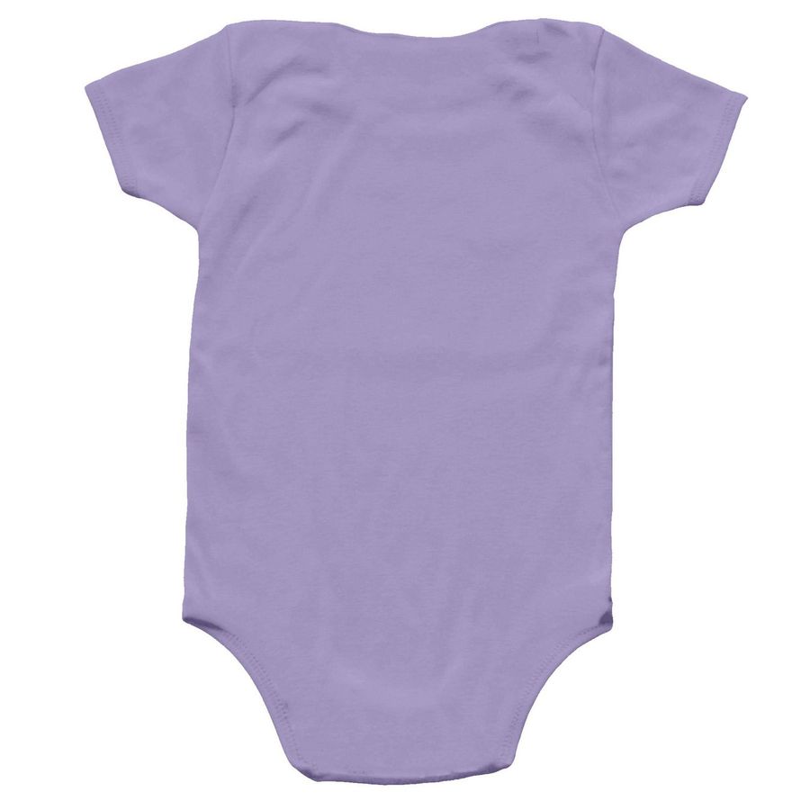 Berry Happy Baby Onsie, a Lavender Infant Onesie (back-view)
