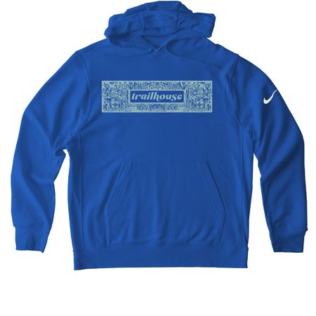 Nature Block Logo, a Game Royal Nike Club Fleece Pullover Hoodie