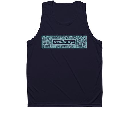 Nature Block Logo, a True Navy Unisex Performance Tank