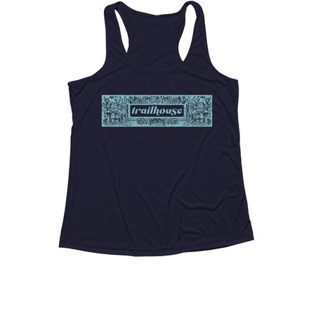 Nature Block Logo, a True Navy Women's Performance Tank