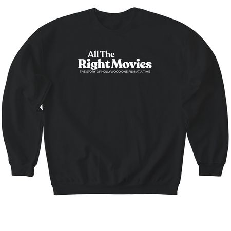 The Wardrobe Department: Classic Logo, a Black Softstyle Crewneck Sweatshirt