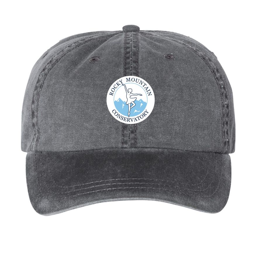 RMC Baseball Caps, a Black Printed Pigment Dye Baseball Cap